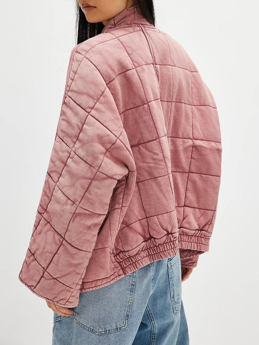 Dolman Quilted Knit Jacket