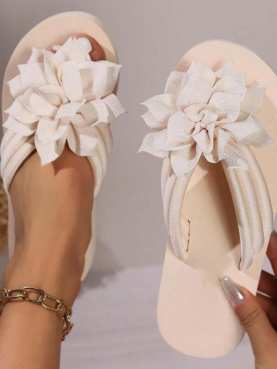 Floral Beach Thick Sole Slippers