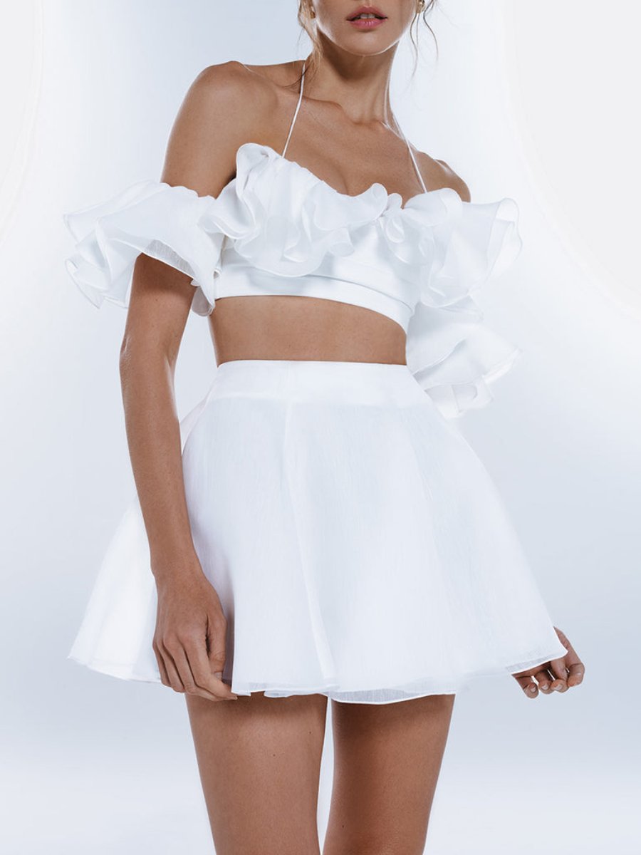 Magnolia Crop Top With Skirt