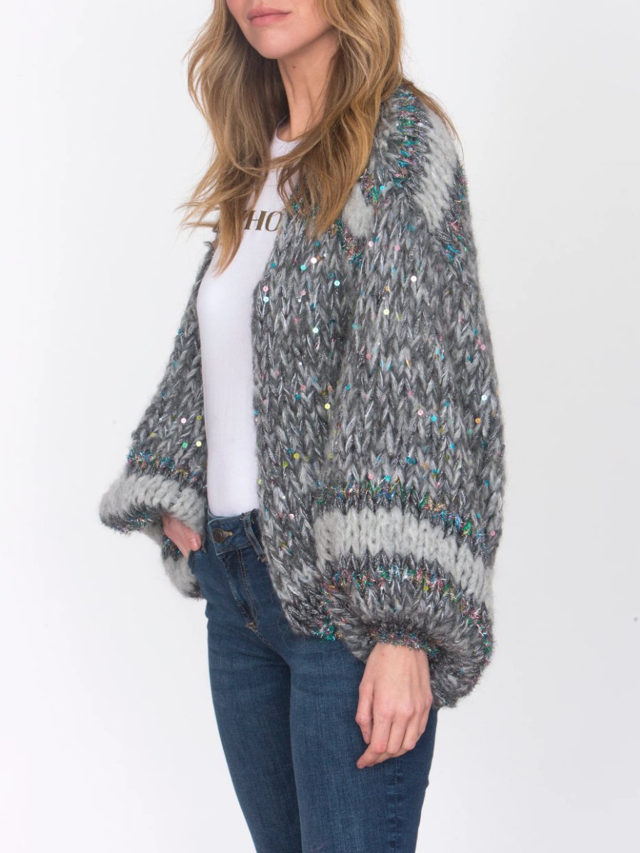 Sequin Knitted Cardigan