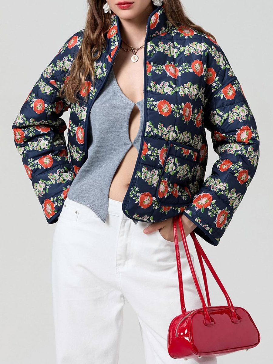 Floral Harmony Quilted Jacket