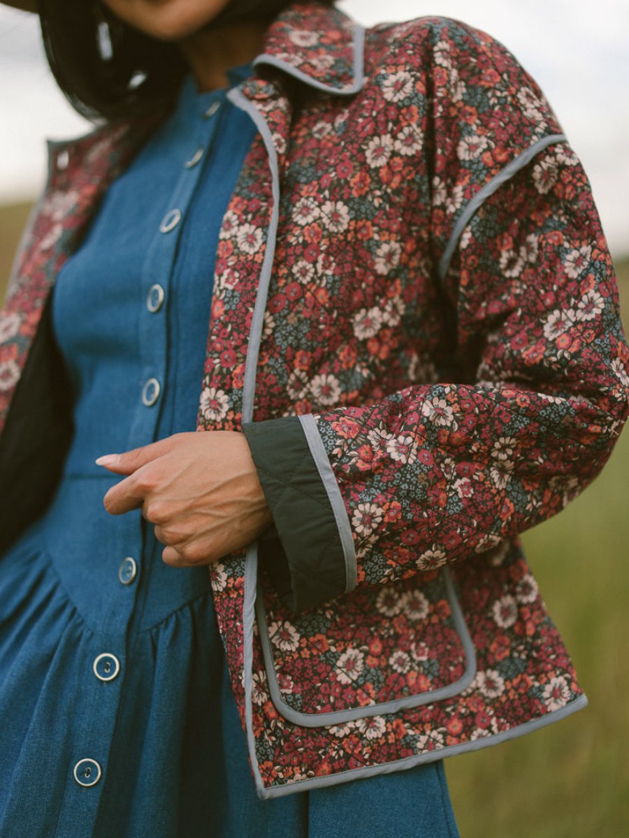 Quilted Floral Jacket