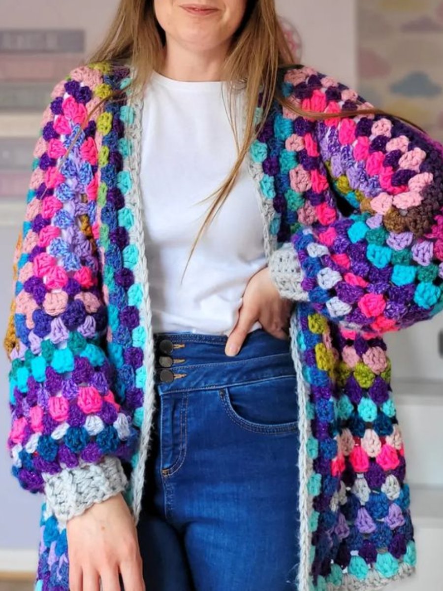 Colourful Scrappy Cardigan