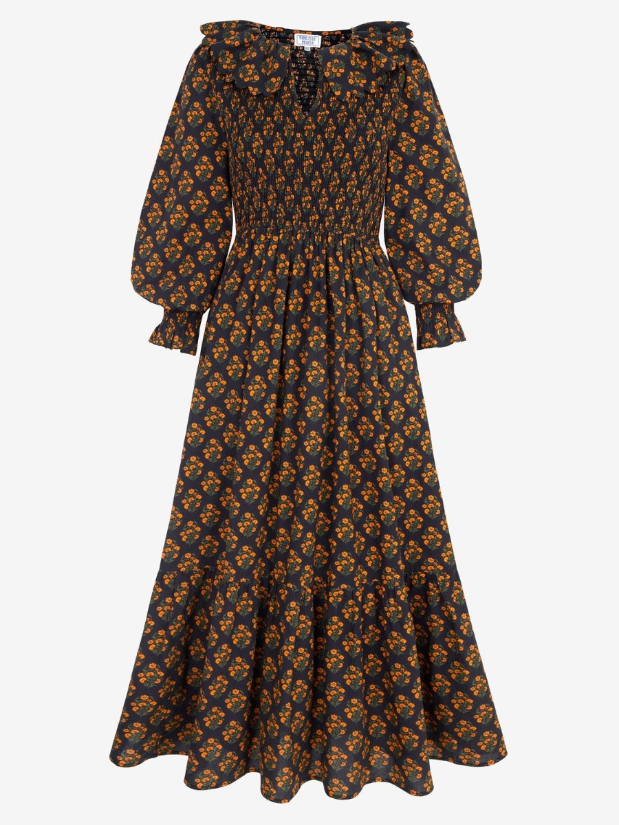 Marigold Ruta Print Midi Dress