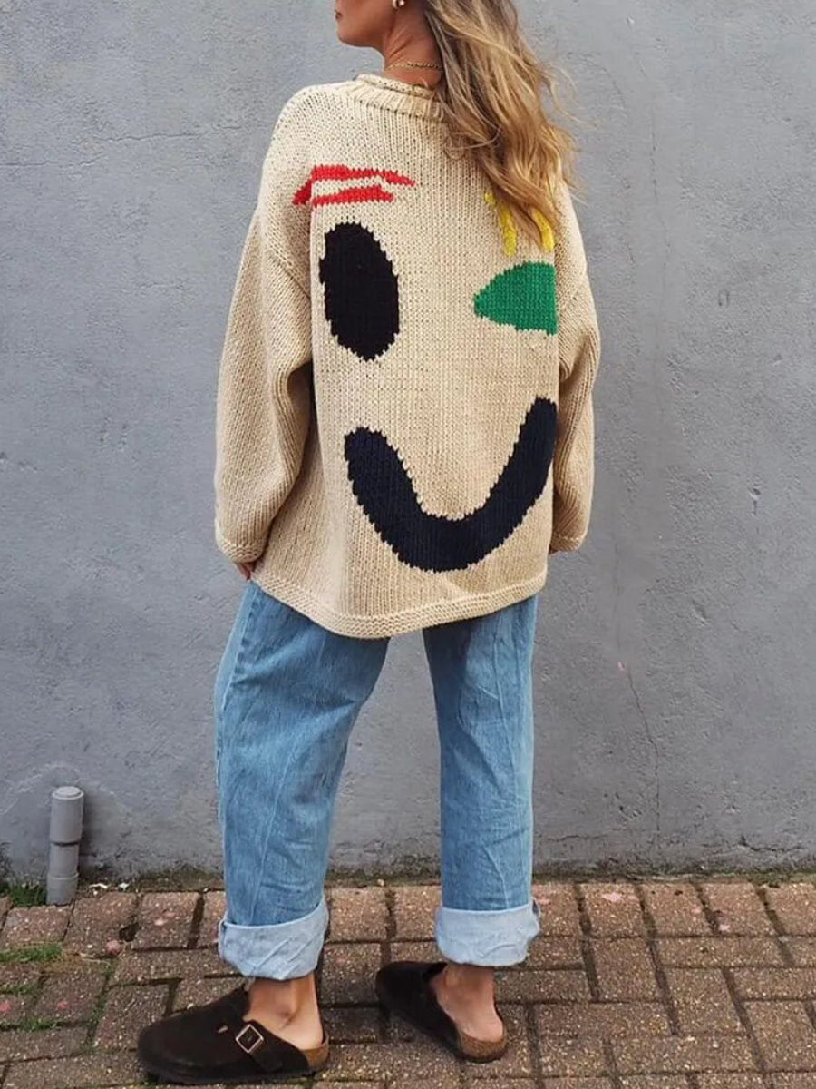 Happy Sunday Knit Jumpers Sweater