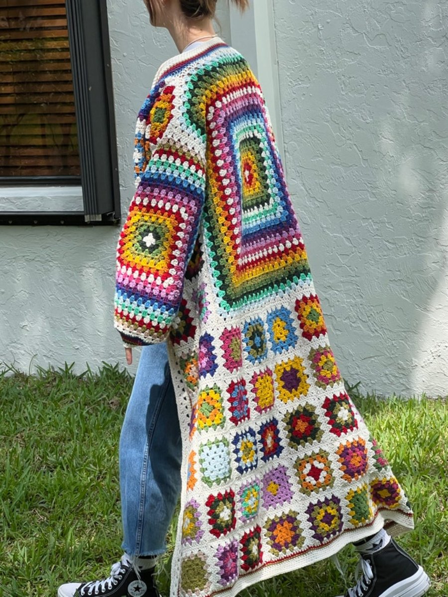 Crochet Granny Square Cardigan