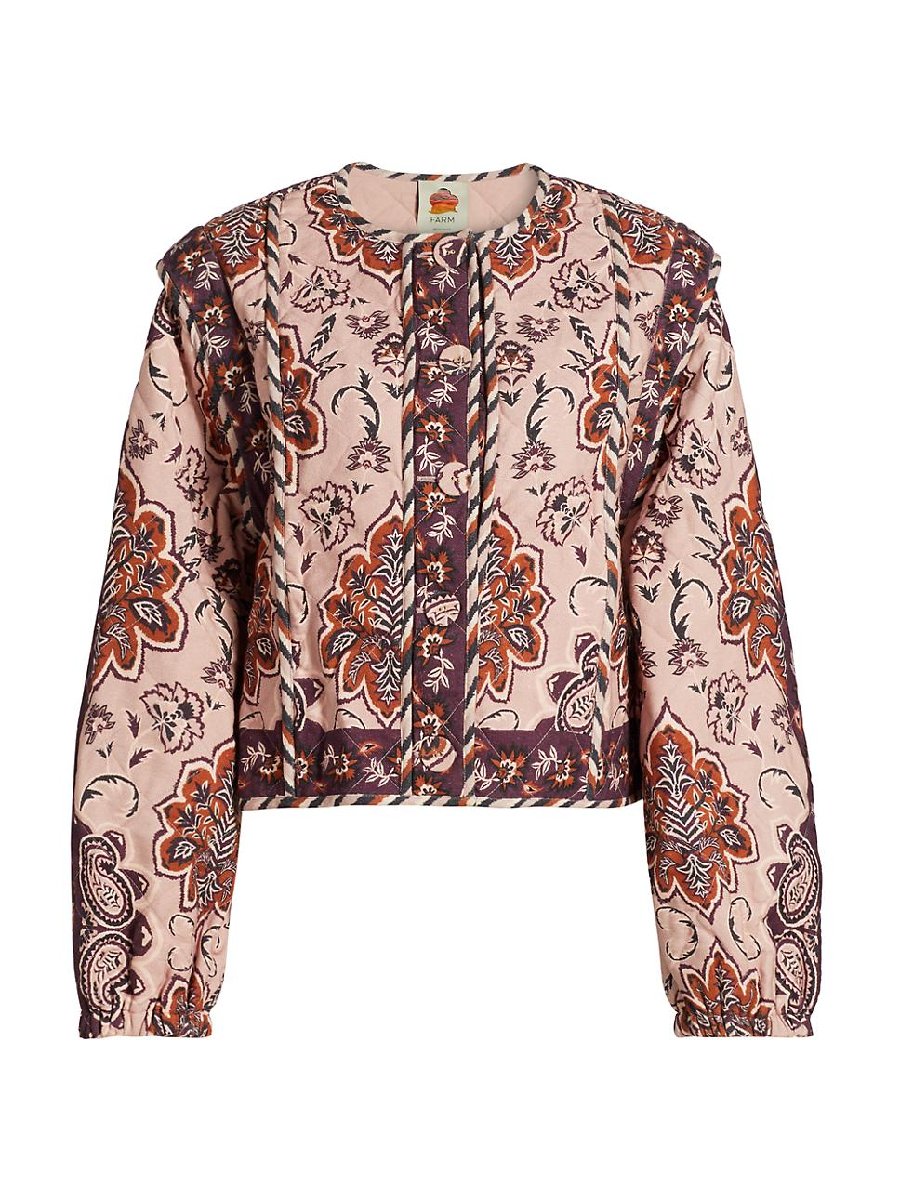 Glam Tapestry Cotton Quilted Jacket