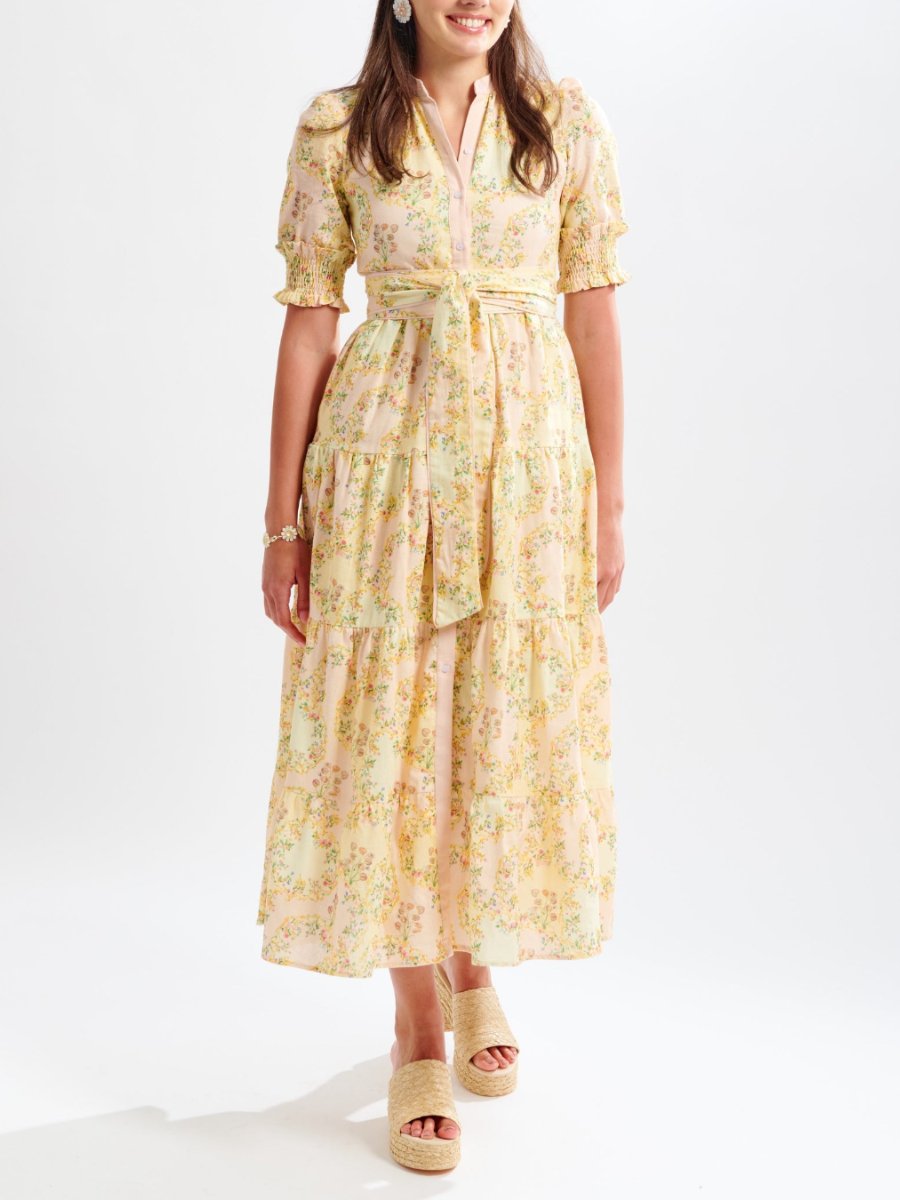 Half Sleeve Buttercup Midi Dress