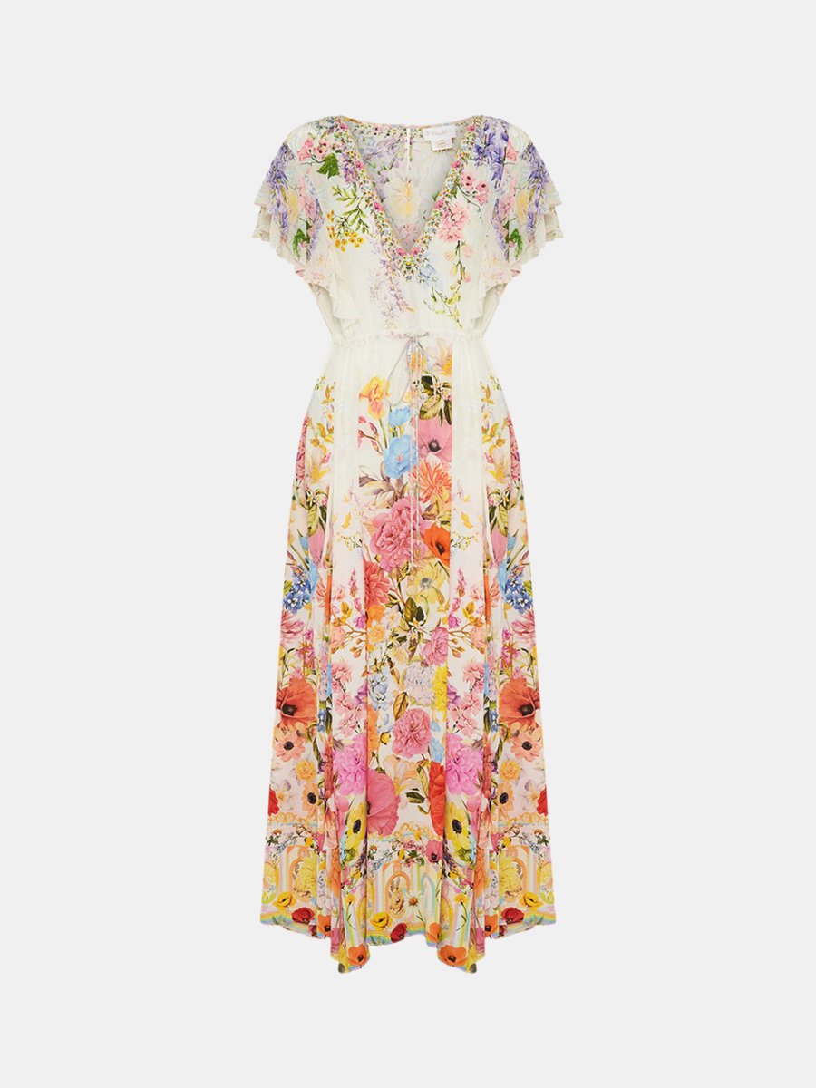 Sunlight Symphony All Over Ruffle Maxi Dress