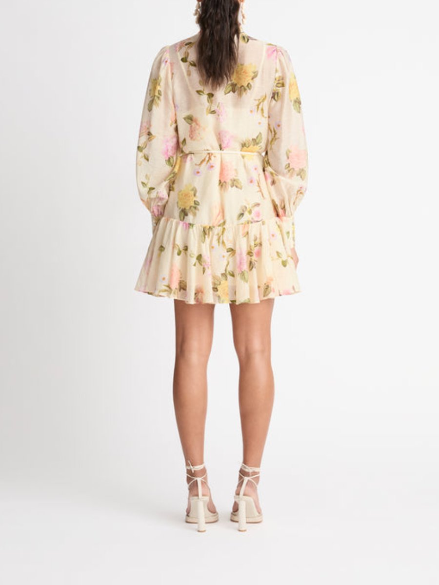 Rose Garden Long Sleeve Mini Dress